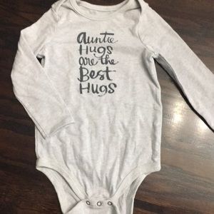 Auntie Graphic onesie.